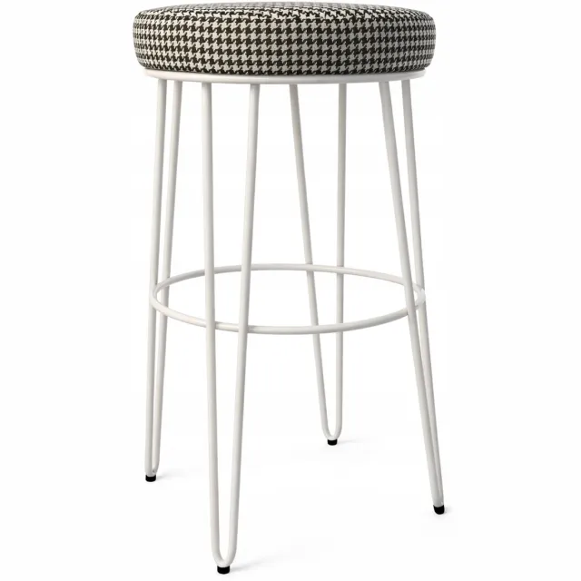 Bias Lage barkruk '4P' 66 cm kasjmier pied-de-poule stof