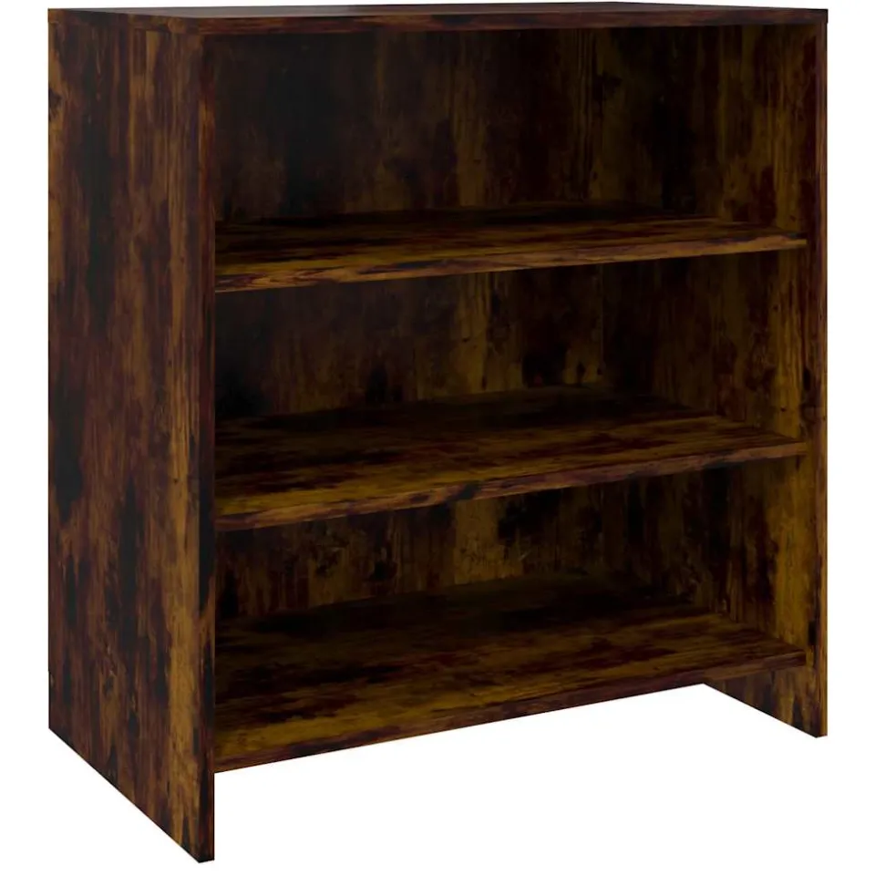 vidaXL Dressoir 70x40,5x75 cm bewerkt hout gerookt eikenkleurig Bruin