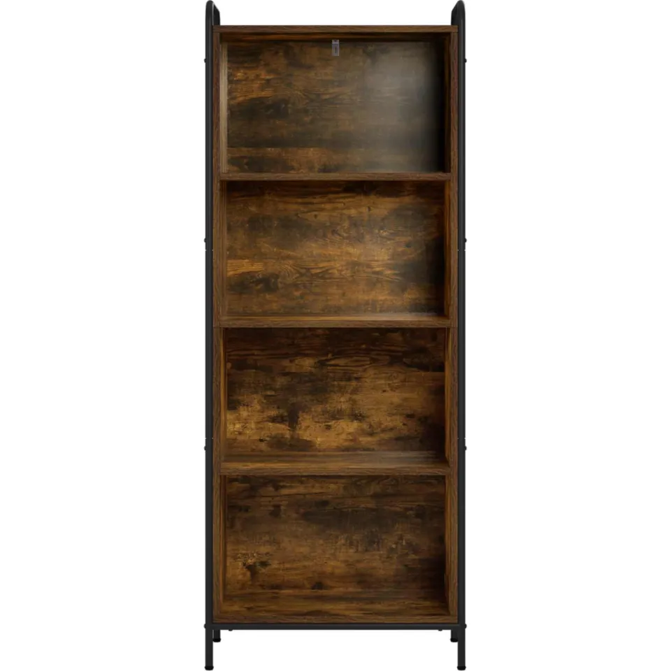 vidaXL Boekenkast 55,5 x 33 x 174 cm Bewerkt hout Gerookt eiken Bruin