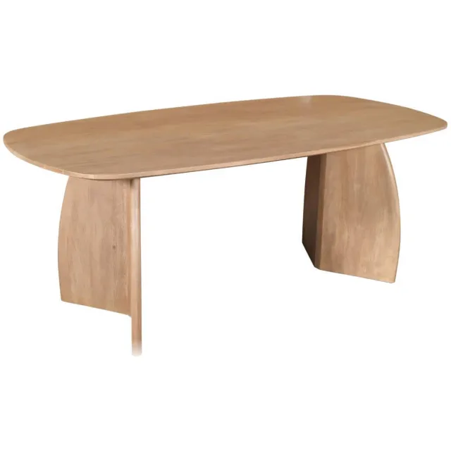 Giga Meubel Eettafel Majada - Deens Ovaal Naturel Mangohout - 300x100x76cm