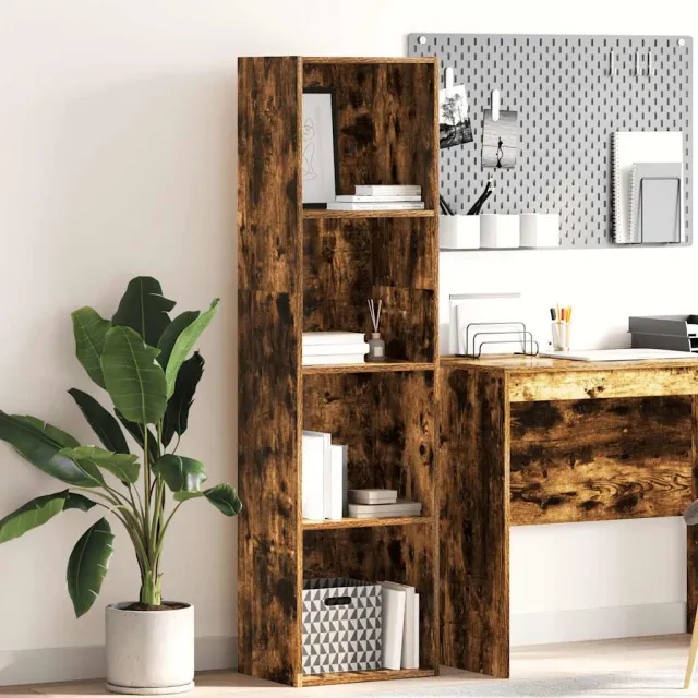 vidaXL Boekenkast 40x30x152 cm bewerkt hout gerookt eikenkleurig, foto 2