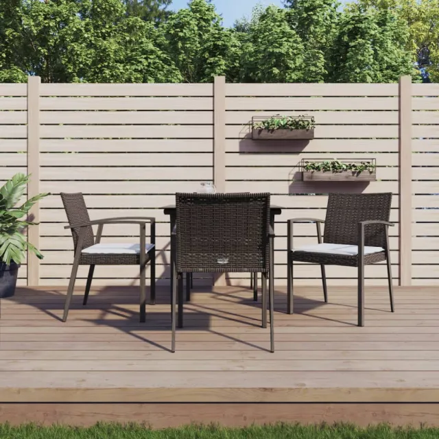 vidaXL 5-delige Tuinset met kussens poly rattan en staal, foto 2