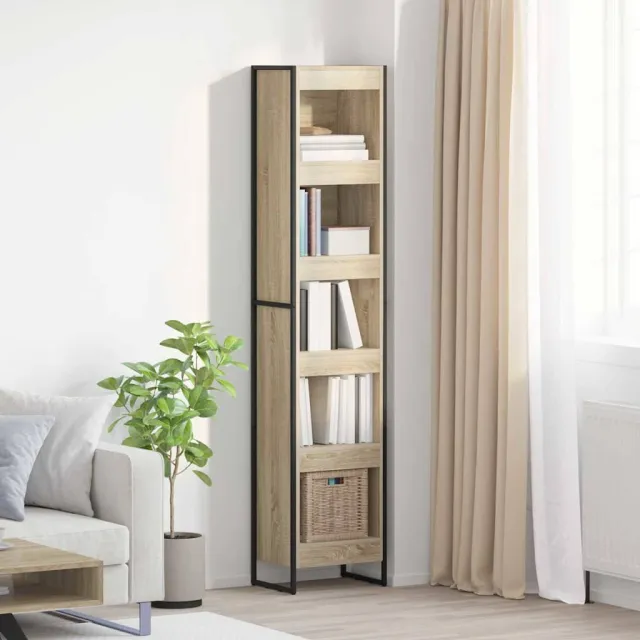 vidaXL Boekenkast 40 x 30 x 189,5 cm Bewerkt hout Sonoma bruin, foto 2