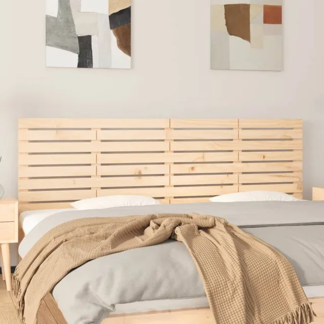 vidaXL Hoofdbord wandmontage 166x3x63 cm massief grenenhout Bruin