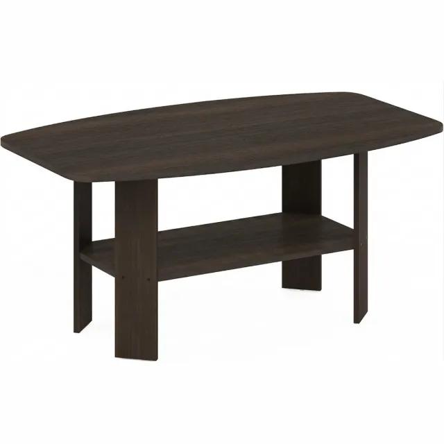 Imperatoris Salontafel - Geschikt voor Woonkamer, Thuiskantoor & Buiten - Stijlvolle Salon Tafel en Sidetable - Donkerbruin - 54,6 x 90,2 x 41,3 cm - van Imperatoris