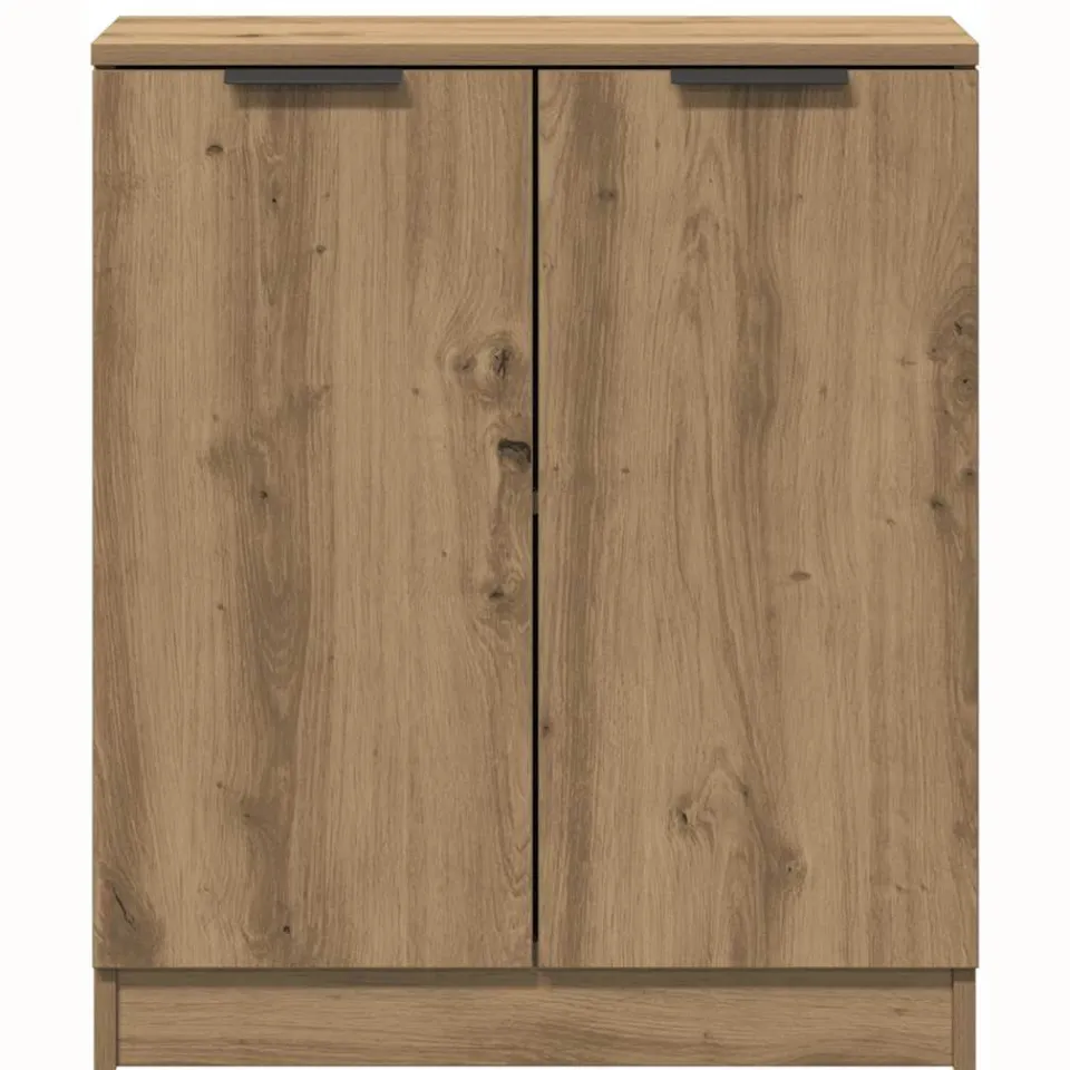 vidaXL Dressoir 60x30x70 cm bewerkt hout artisanaal eikenkleurig Bruin