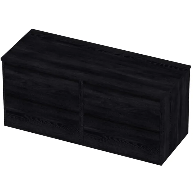 Proline Deck Badmeubelset Greeploos Symmetrisch Kader 120x46x54 cm Black Oak Eiken