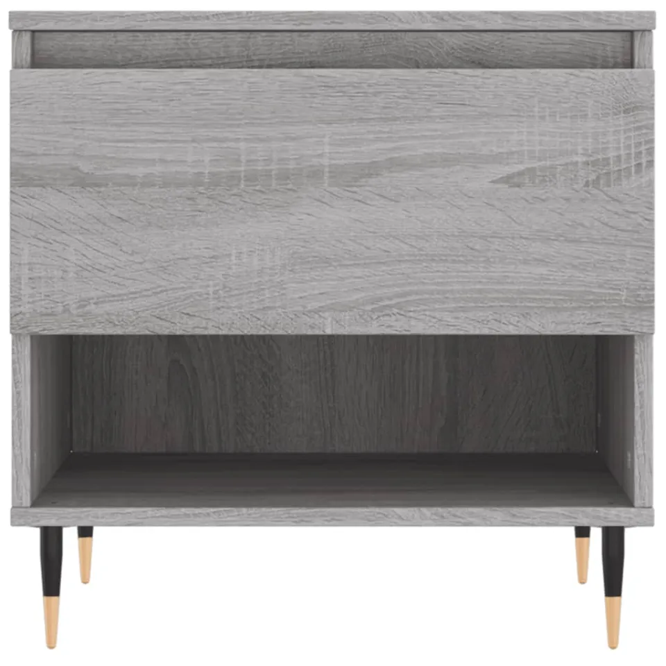 vidaXL Salontafels 2 st 50x46x50 cm bewerkt hout grijs sonoma eiken, foto 4