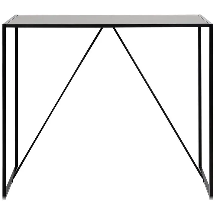 Lisomme Vic houten bartafel zwart - 120 x 60 cm