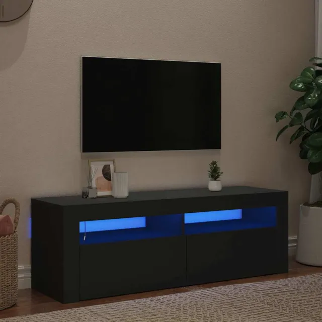 vidaXL Tv-meubel met LED-verlichting 120x35x40 cm zwart, foto 2
