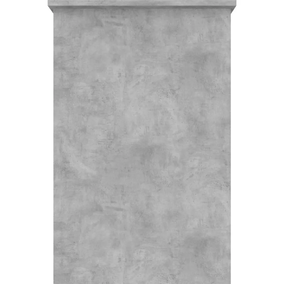 vidaXL Bureau 100x50x76 cm bewerkt hout betongrijs grijs, foto 4