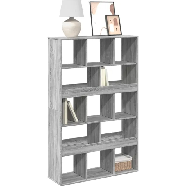 vidaXL Boekenkast 100x33x156,5 cm bewerkt hout grijs sonoma eikenkleur