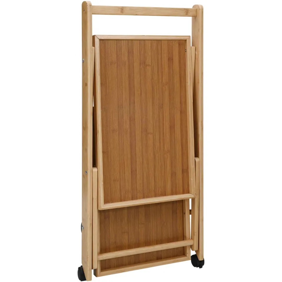 vidaXL Keukentrolley met Wielen Licht Bruin 65 x 40,5 x 76,5 cm Bamboe, foto 4