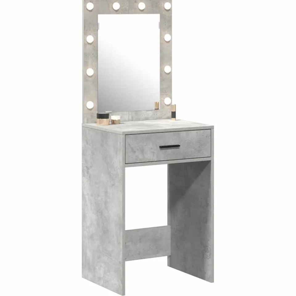 vidaXL Plafondtafel Beton Grijs 50 x 41 x 135 cm Bewerkt hout