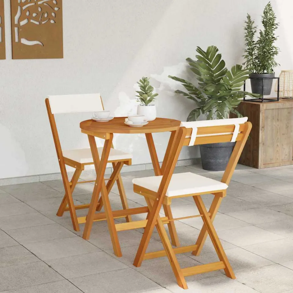 vidaXL Tuin eettafelset 3 st Olie naturel Massief Acaciahout, foto 4