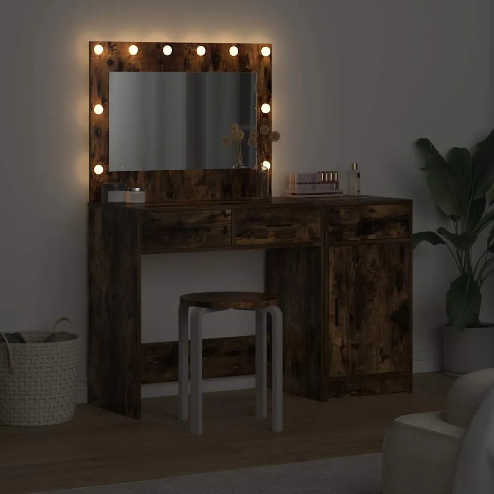 vidaXL Plafondtafel 2 st Bruin 40 x 41 x 75 cm Bewerkt hout, foto 3