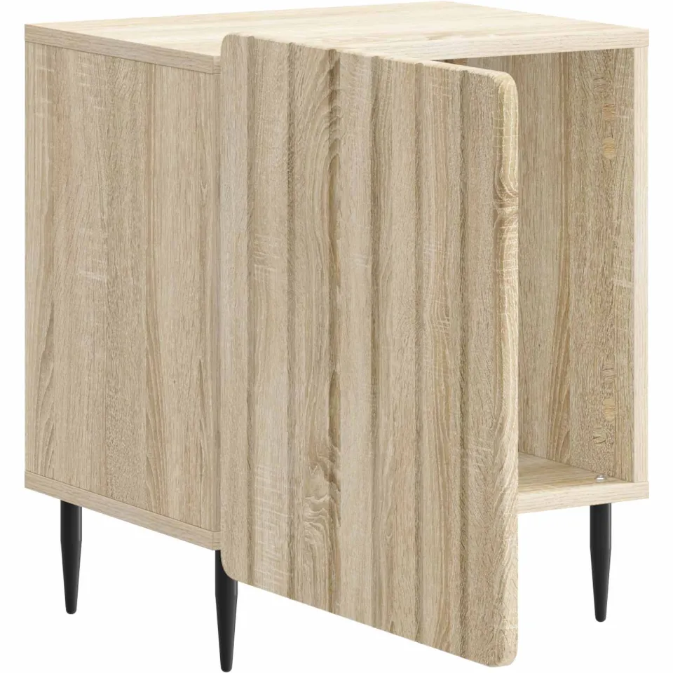 vidaXL Nachtkastje Sonoma Eiken 43 x 34,5 x 52 cm Bewerkt hout, foto 3
