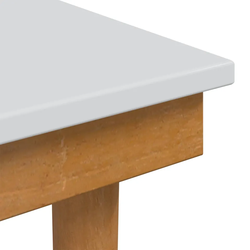 vidaXL Henktafel Kruk FAUSKE Wit 40 x 33 x 45 cm Massief grenenhout, foto 4