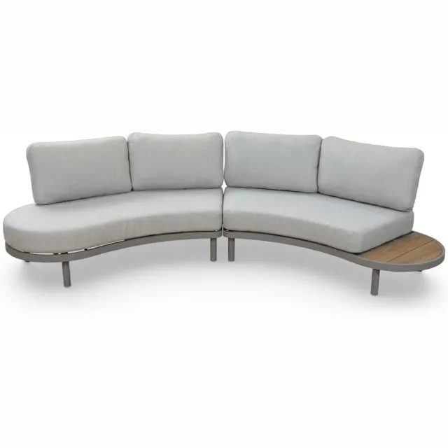Normin Loungebank Bari | 2-delig | 4 personen | Beige/Camel | Rope & aluminium