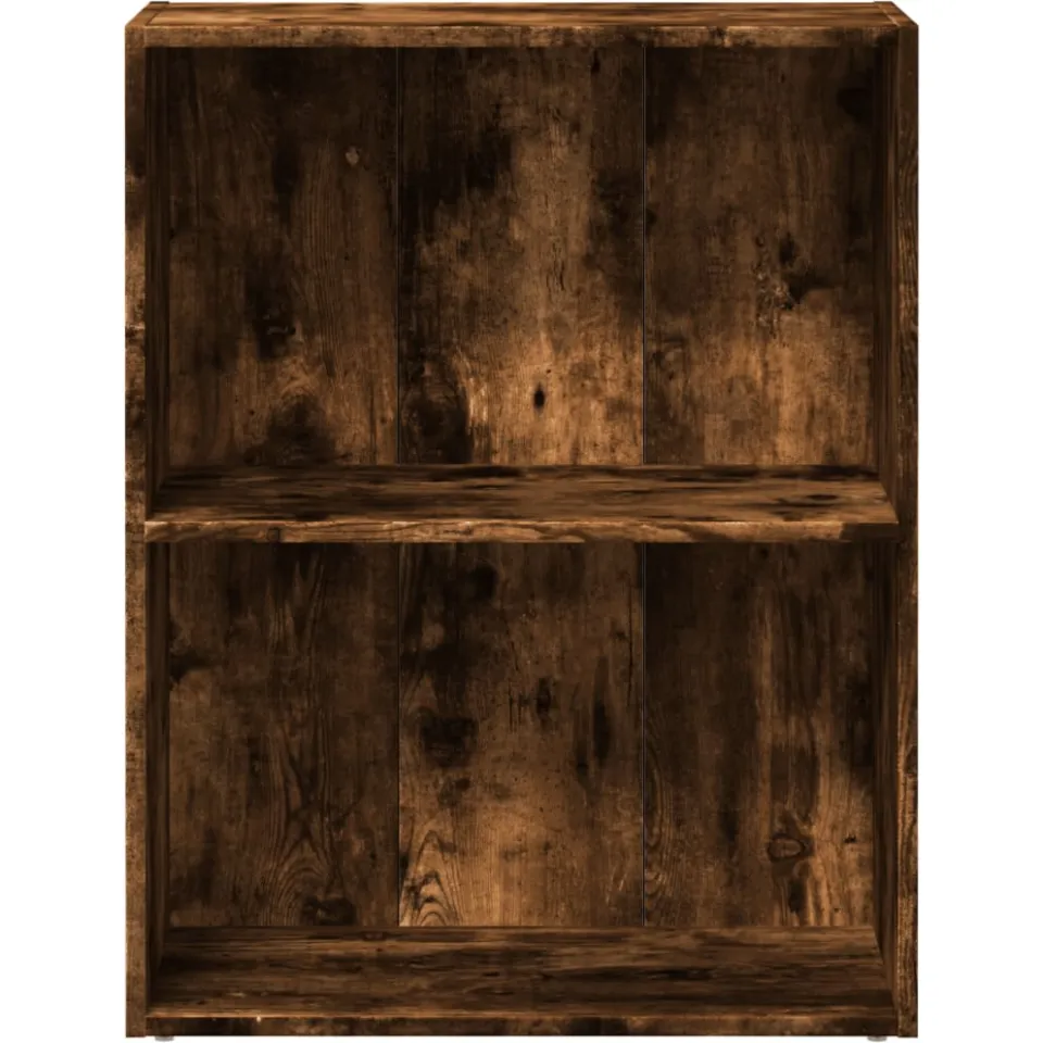 vidaXL Boekenkast 60x30x77 cm bewerkt hout gerookt eikenkleurig, foto 4