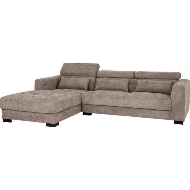 Tower Living Brighton Chaise L + 3-AR - fabric XS85 17 Taupe