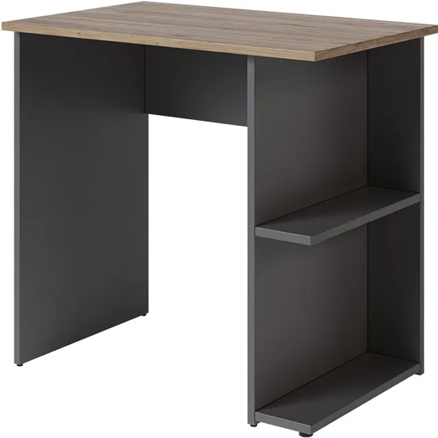 Vicco Simple Bureau – 80 x 50 cm Antraciet/Artisan