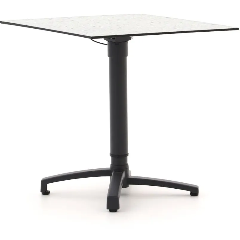 Bellagio tuinmeubelen Bellagio Canzo klaptafel 70x70x73/109cm verstelbaar Grijs