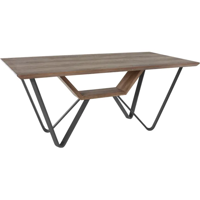 Notio Living Chico|Eettafel 180 cm in Eik Bruin
