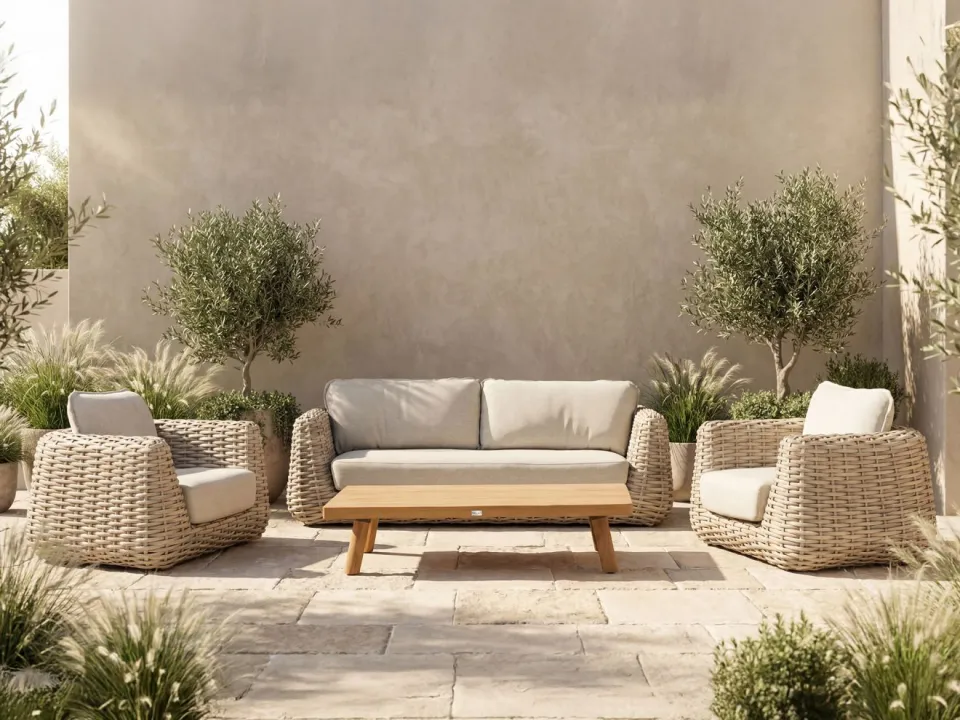 Tierra Outdoor Wakkanda lounge tuinstoel taupe, foto 3