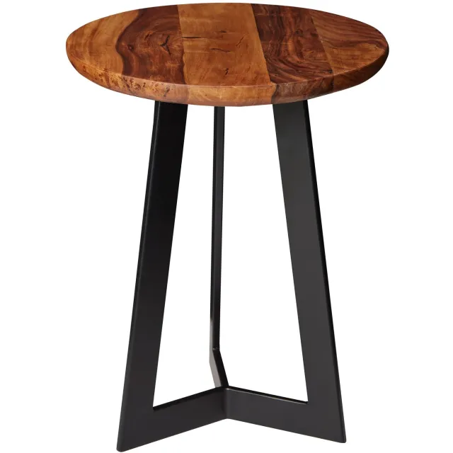 Cosmo Casa Bijzettafel - Bruin - Metaal - 35 x 35 x 45 cm