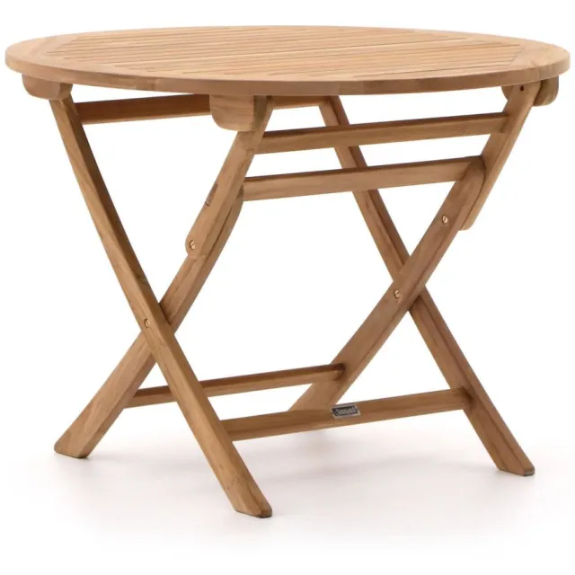 Bellagio tuinmeubelen Sunyard Preston klaptafel ø 100cm (h:75cm) Bruin