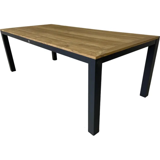Mondial Living Tuintafel Palazzo 220 x 100 cm Antraciet