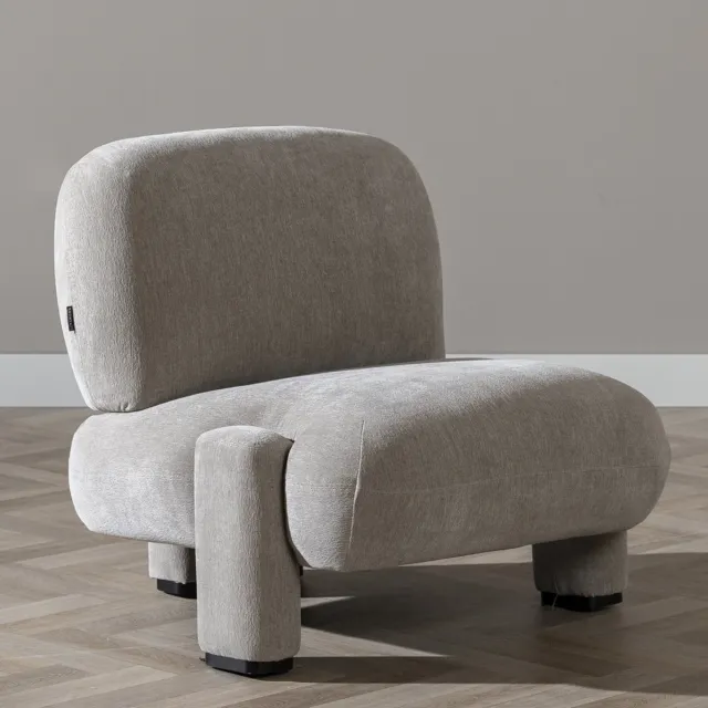 Bronx71 Scandinavische fauteuil Louise chenille taupe