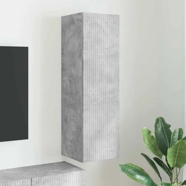 vidaXL TV Wandkast 30 x 31 x 100 cm Betongrijs Bewerkt hout
