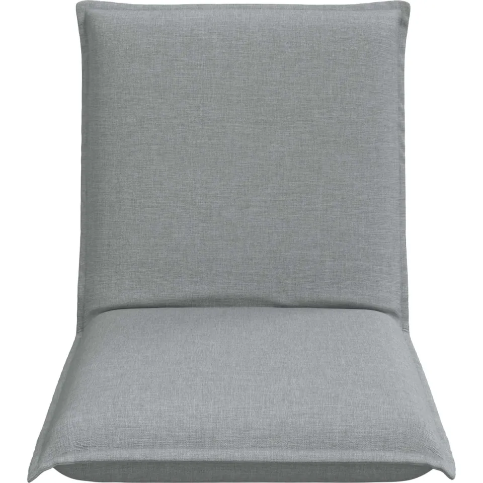 vidaXL Verstelbare vlo stoelen Lichtgrijs Stof