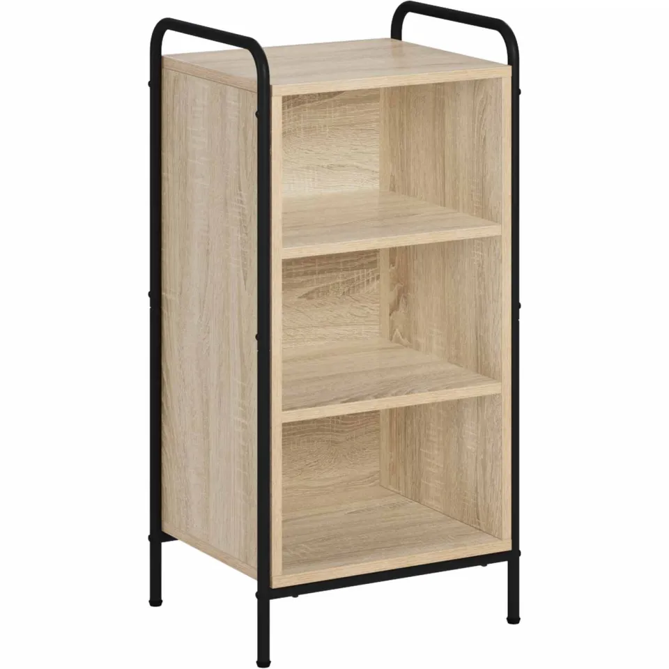vidaXL Dressoir Sonoma Eiken 97 x 33 x 81 cm Bewerkt hout, foto 3