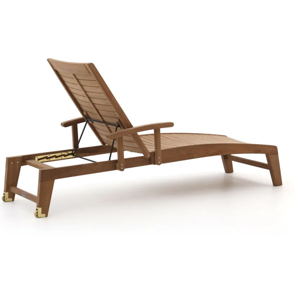 Sunyard Furniture Sunyard Chirburry ligbed met wiel bruin, foto 5