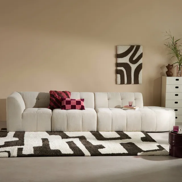 NOUS Living 3-zitsbank Aura - beige, foto 2