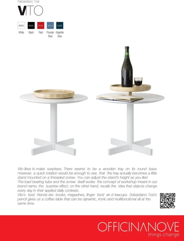 Officinanove OF 573513 Meubelen Tafel met Draaiplatea Multicolor