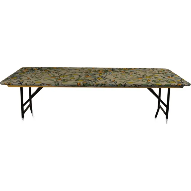 Dena Buffettopcover Rechthoekig Stretch 183x76cm Colorfull Leafs - Bladeren - Bos groen