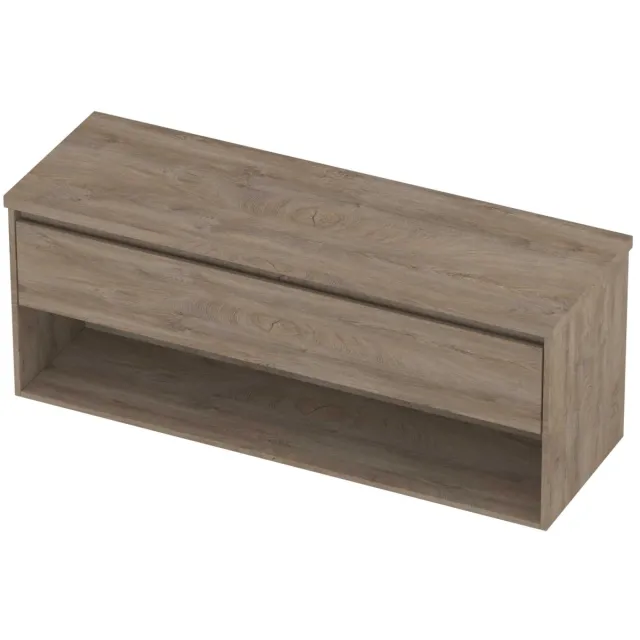 Proline Deck Badmeubelset Met Schap 140x46x55 cm Raw Oak Eiken