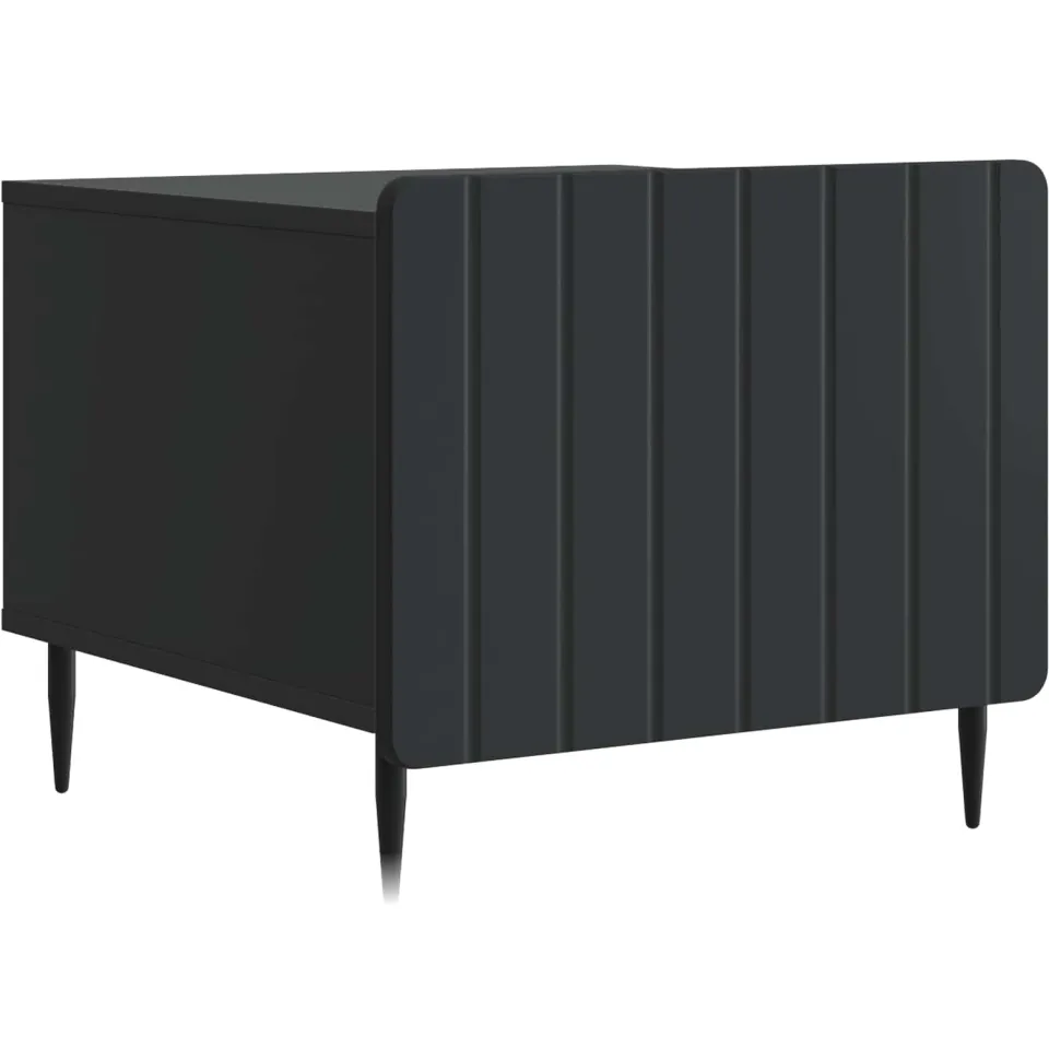 vidaXL Salontafel met lade Zwart 49 x 50 x 42 cm Bewerkt hout, foto 4