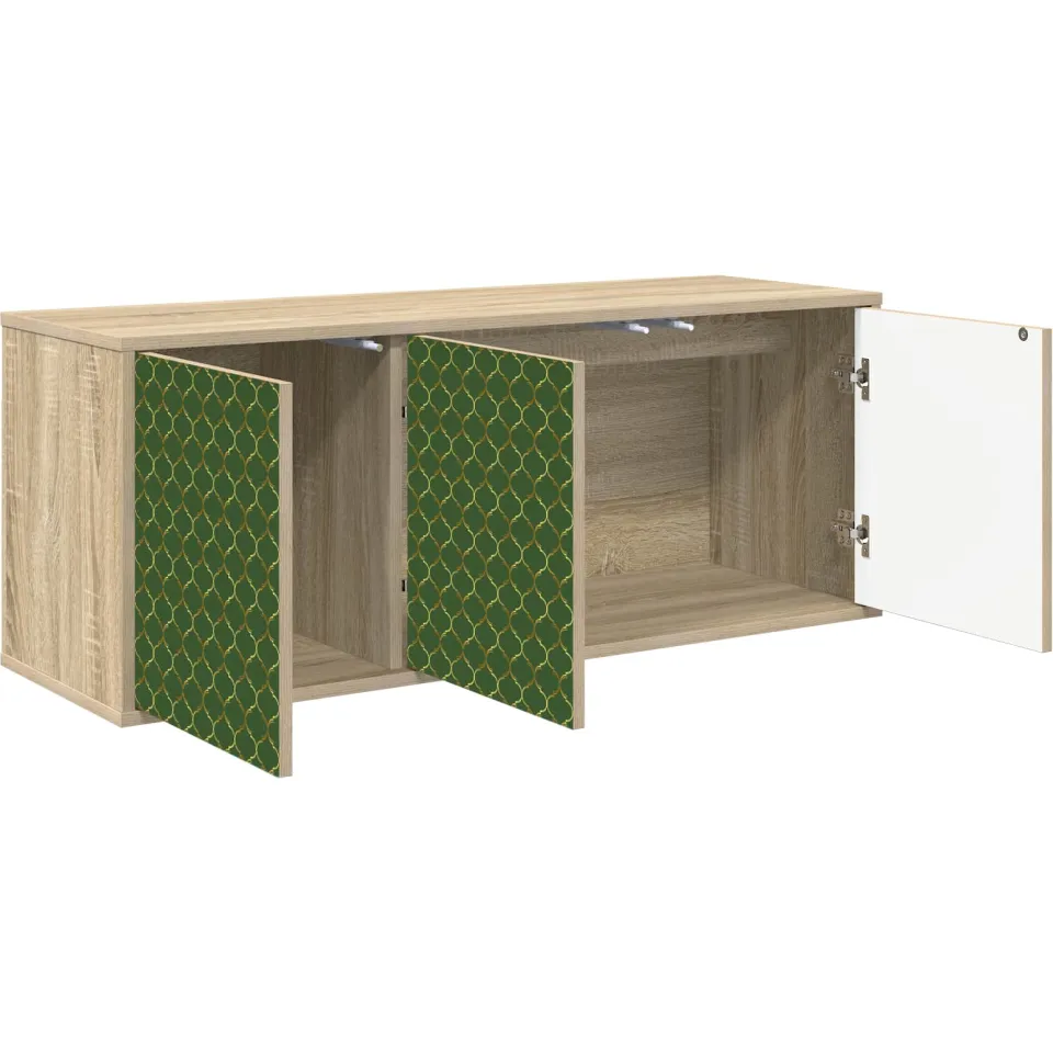 vidaXL Wandgemonteerd tv-meubel GELEEN 102 x 33 x 40 cm Sonoma Eiken, foto 3