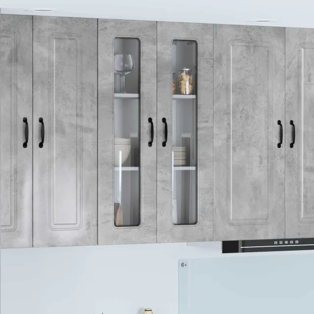 vidaXL Vaatwasserpaneel KALMAR Beton Grijs 60 x 31 x 100 cm