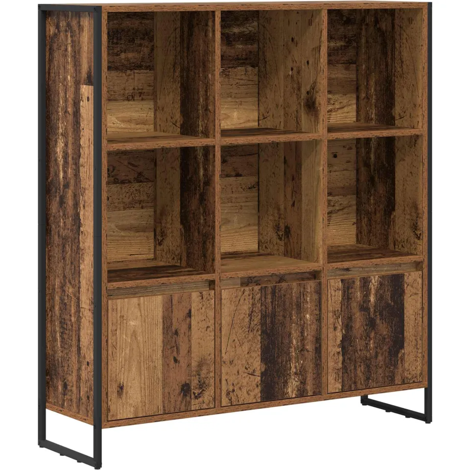 vidaXL Boekenkast 99,5 x 30 x 108 cm Bewerkt hout Oud Hout bruin, foto 3