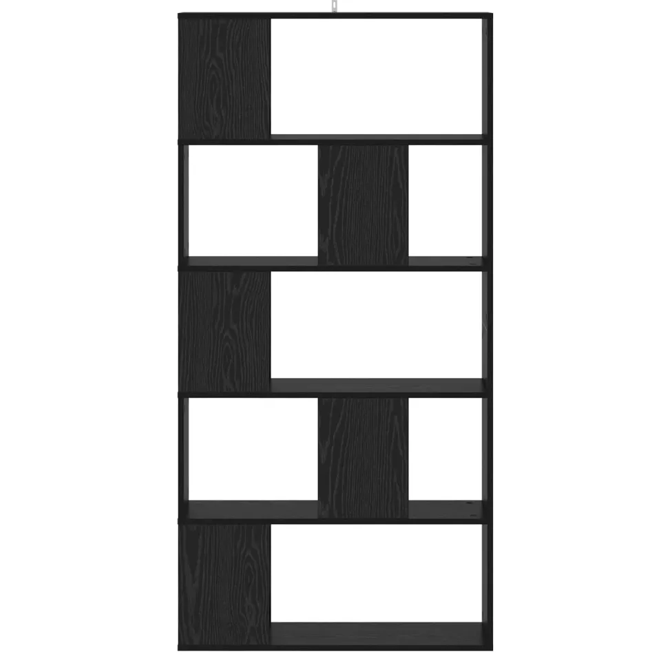 vidaXL Boekenkast Zwart eiken 80,5 x 23,5 x 162,5 cm PB, foto 2