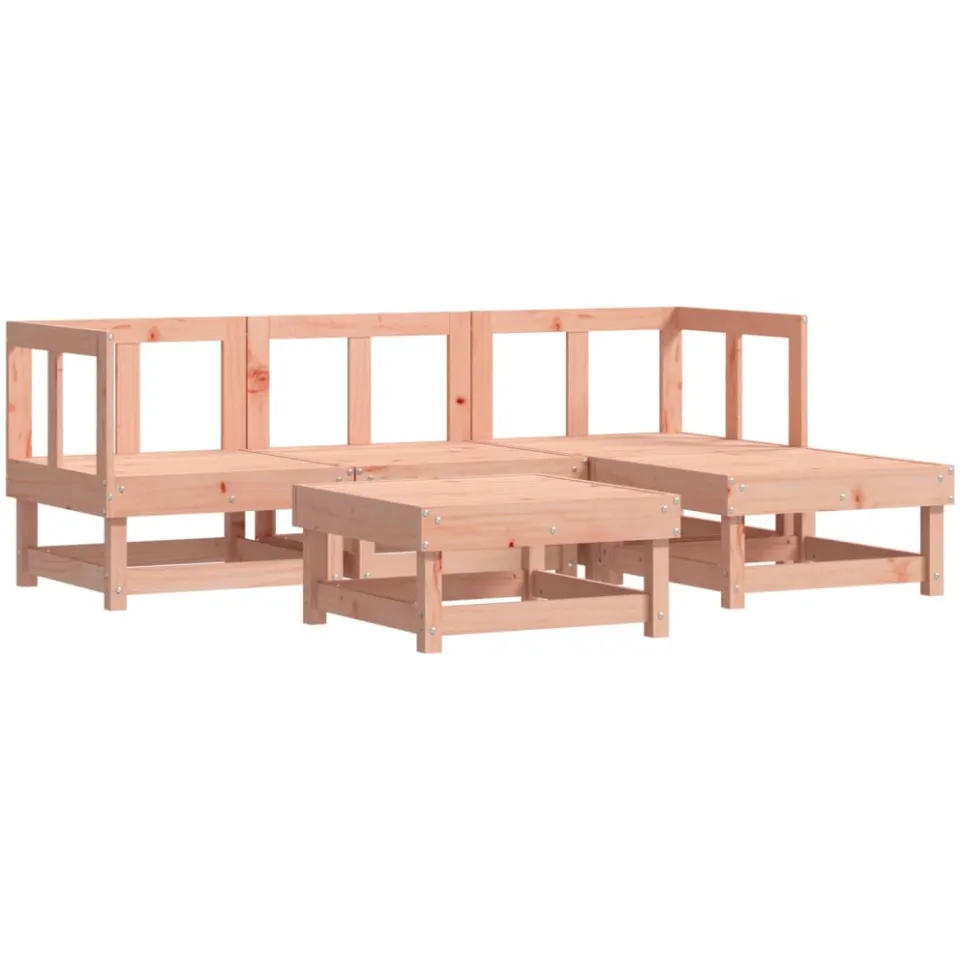 vidaXL 5-delige Loungeset massief douglashout bruin, foto 4