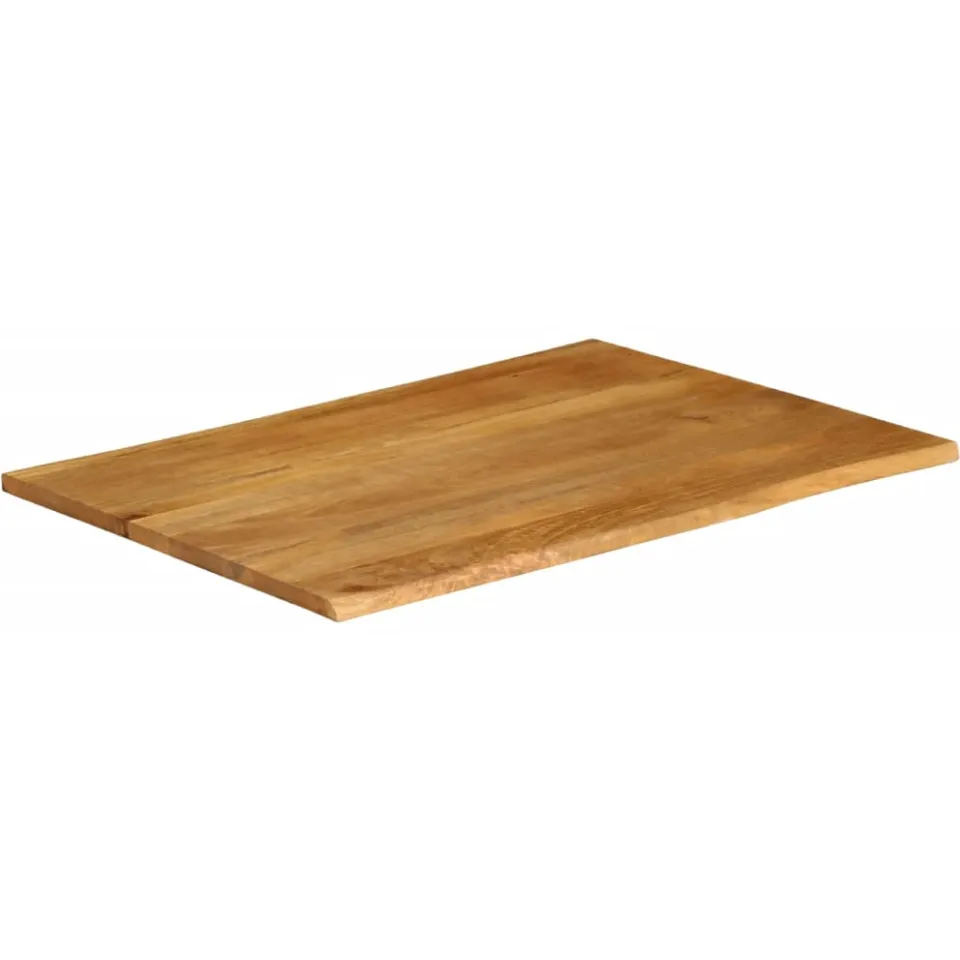 vidaXL Tafelblad met natuurlijke rand 110x80x3,8 cm massief mangohout bruin, foto 2