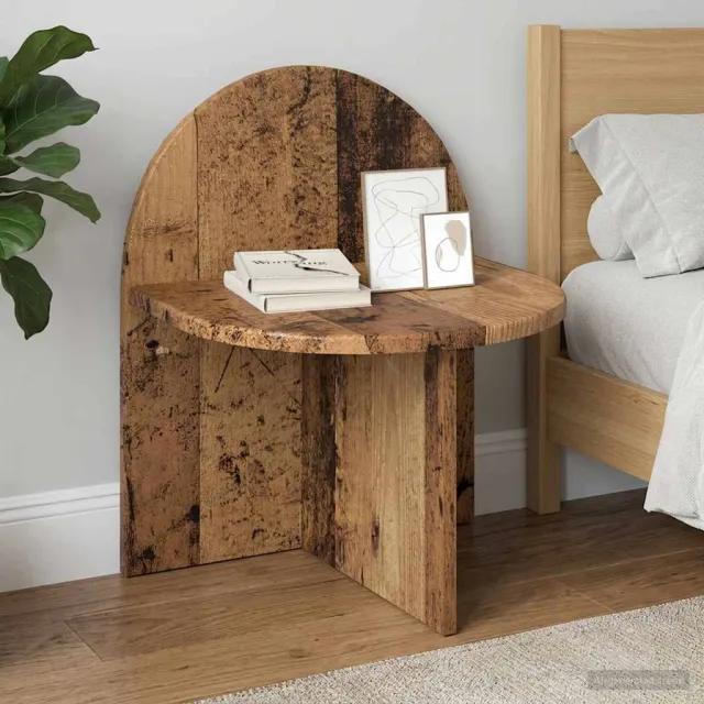 vidaXL Nachtkastje 2 st Oud hout 40 x 35,5 x 45,5 cm bruin, foto 2