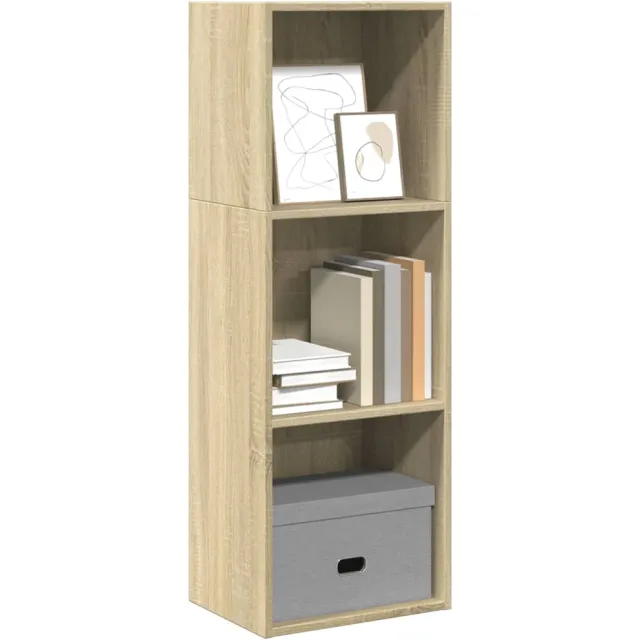 vidaXL Boekenkast 40x30x114 cm bewerkt hout sonoma eikenkleurig Bruin